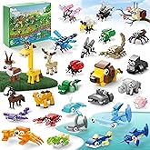 WuNian 30 Packs Party Favors for Kids, 888 PCS Animal Building Blocks Mini Sets Party Favors for Goodie Bags Stuffers Classroom Prizes Return Gifts Easter Bulk Gifts for Boys Girls Student Ages 6+