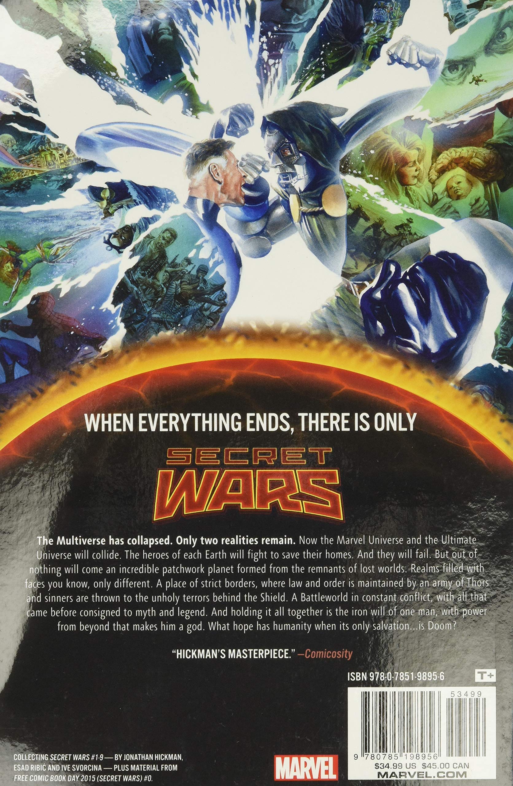 Amazon Com Secret Wars Ribic Esad Renaud Paul Hickman Jonathan Books