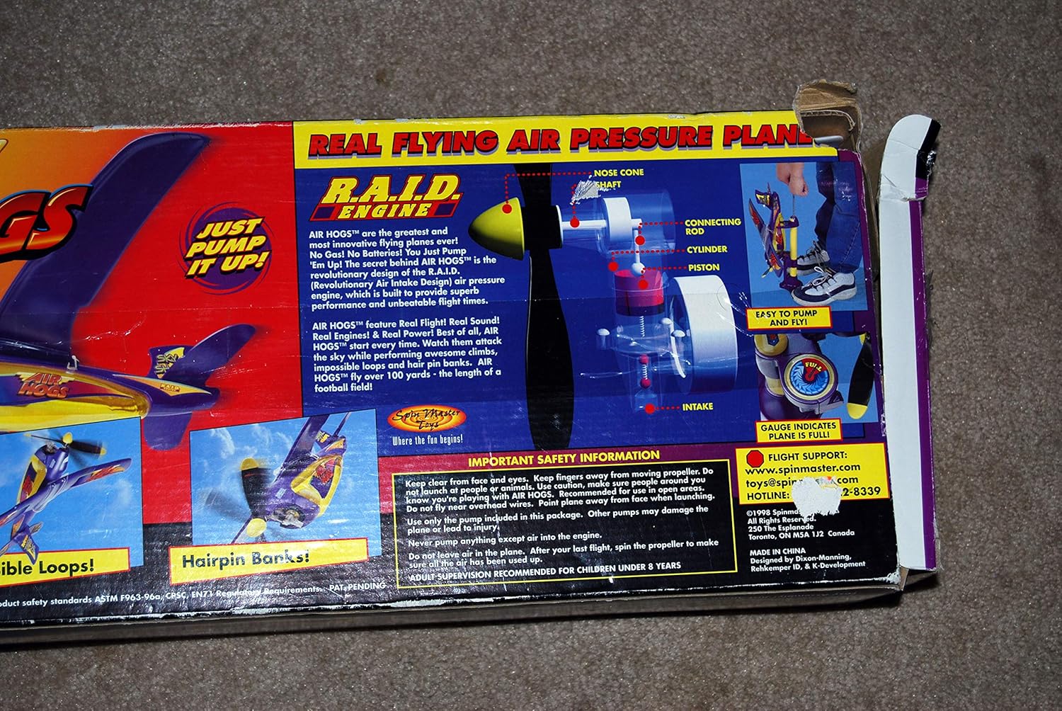 air hogs plane air pressure