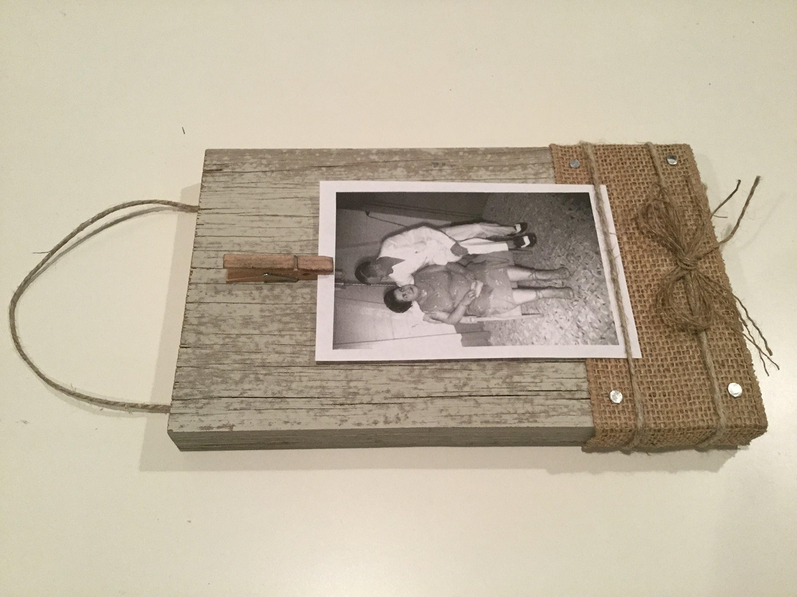 Reclaimed wood picture frame