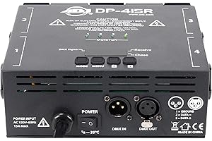 ADJ Products DP-415R 4 Channel DMX512 Dimmer Pack with DIP Switches - Multiple Easy to Use Mounting Options - Controller for 