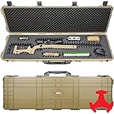 Eylar 53” Hard Rifle Case Equipped With Ragar Reconfigurable & Reusable XP Crosslinked Foam Insert, Waterproof, Shockproof Meets TSA Requirements