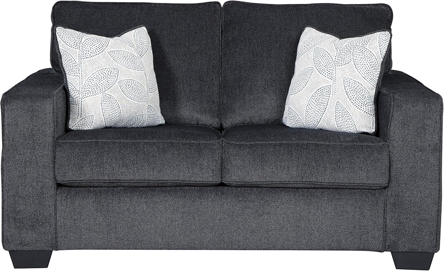 Signature Design by Ashley - Altari Modern Loveseat, Dark Gray