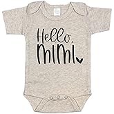 Pineapple Pancake Kids Hello Mimi Pregnancy Announcement Infant Bodysuit Gift for Grandma