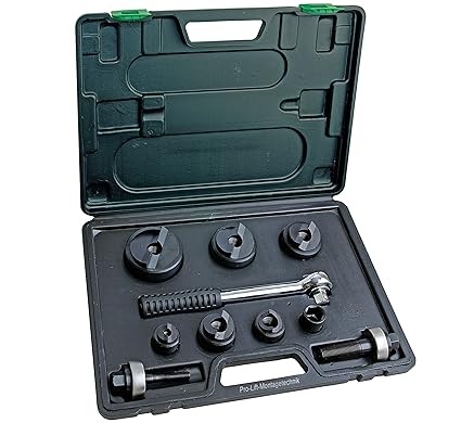 Pro-Lift-Montagetechnik Blechlocher Set mit Knarre, 22,5mm - 61,5mm, CC 6, 00241