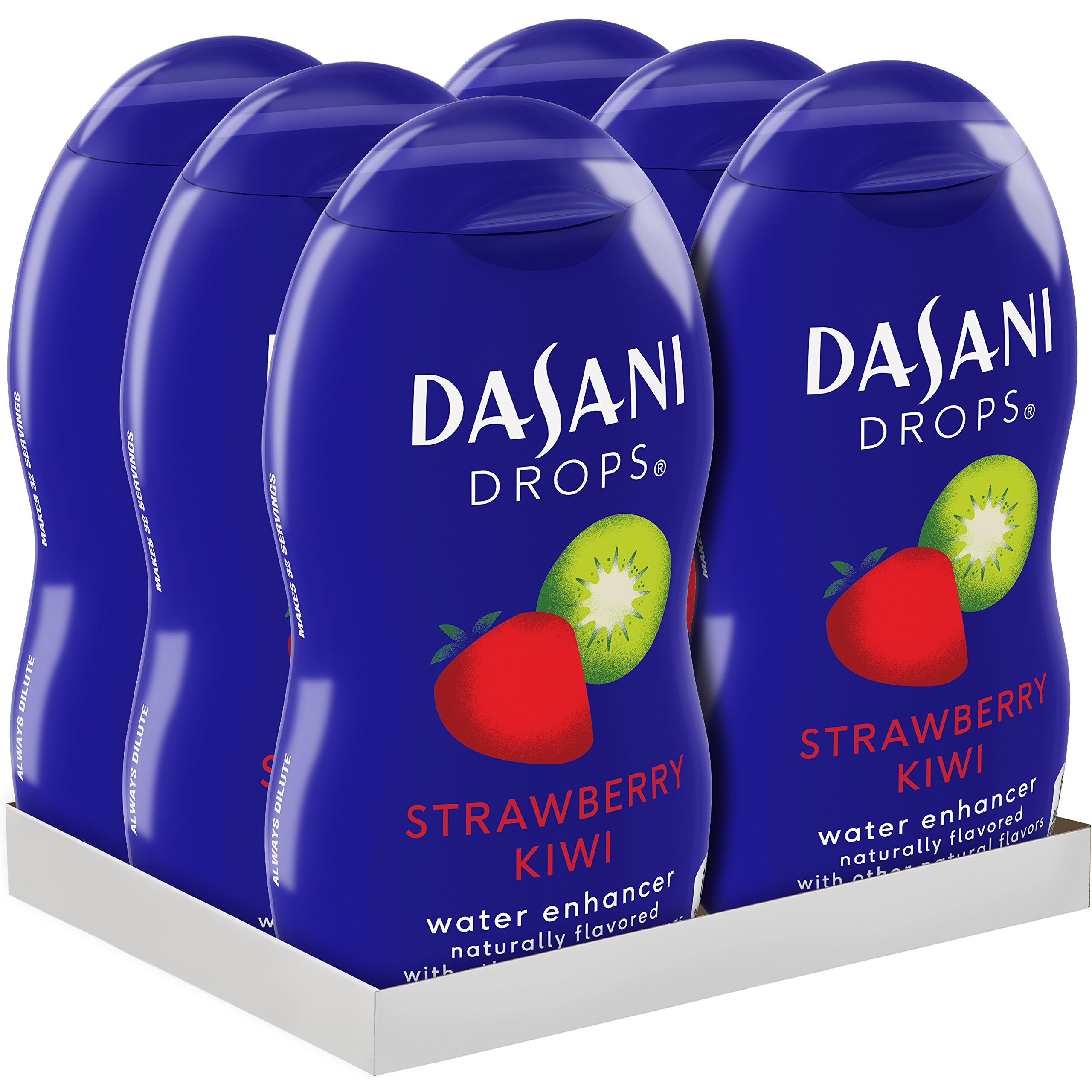 Dasani Drops Water Flavor Enhancer Strawberry Kiwi 1.9 Fl Oz (Pack of 3