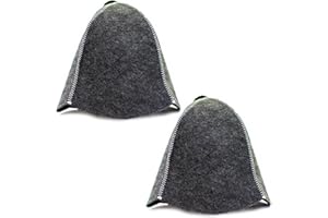 ASKOLD 2 pcs Sauna Hats Grey Felt Sauna Hat for Men – Russian Banya Hat for Men Sauna Cap for Women Finnish Sauna Hat Felt, Sauna Cap for Men Sauna Hat for Women