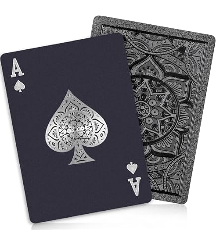 Amazon.com: Gent Supply Black Waterproof Plastic Playing Cards