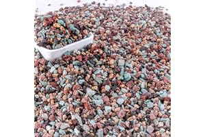 AVALUTION 7lb Mix Horticultural Lava Rock Pebbles Pumice Potting Soil Amendment Succulent Cactus Bonsai Gritty Rock Decorative Gravel Plant Drainage Volcanic Rock for Aquarium Fairy Gardening Top Dressing
