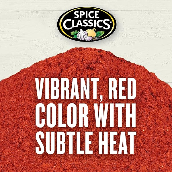 SPICE CLASSICS PAPRIKA, 4.5 LB – ONE 4.5 POUND CONTAINER OF BULK PAPRIKA POWDER, PERFECT FOR GARNISHING AND FLAVORING EGGS, SOUPS, STEWS, SAUCES, MEATS AND MORE