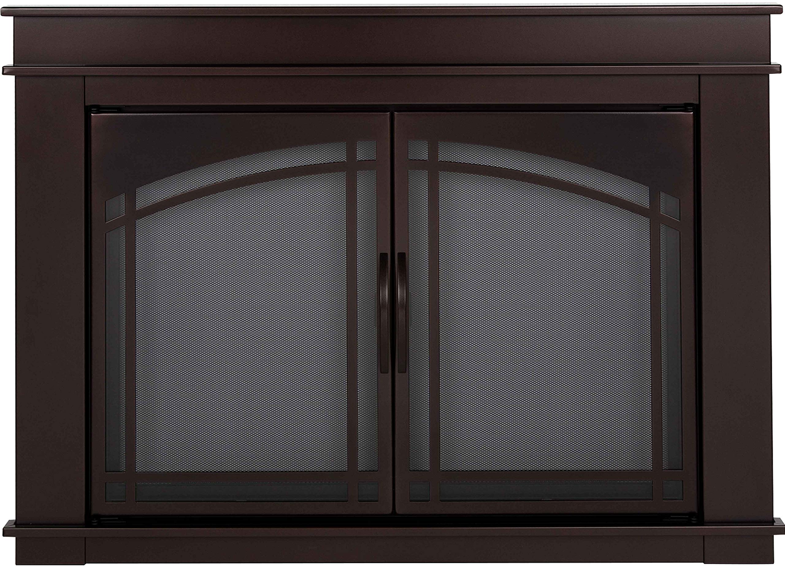 Photo 1 of Pleasant Hearth FN-5700 Fenwick Fireplace Glass Door, Oil Rubbed Bronze, Small