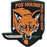 Metal Gear FOX HOUND Special Force Logo Patch 3.5" Hook and Loop backing cosplay