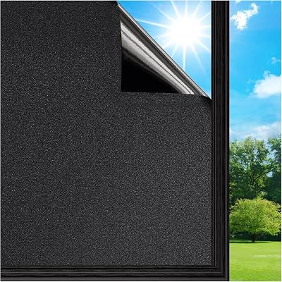 Lifetree Blackout Window Film 44.5x300cm Privacy Static Cling No Glue
