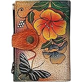 Anna by Anuschka Women's Hand Painted Genuine Leather Ladies Wallet
