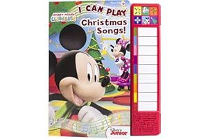 Disney Mickey Mouse - I Can Play Christmas Songs Sound Book with Built-In Keyboard - PI Kids