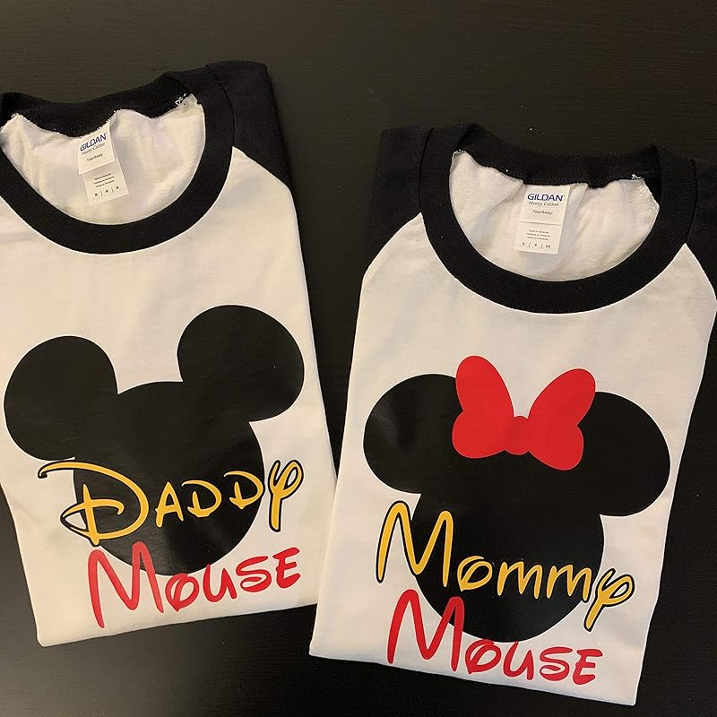mom and dad mickey mouse shirts