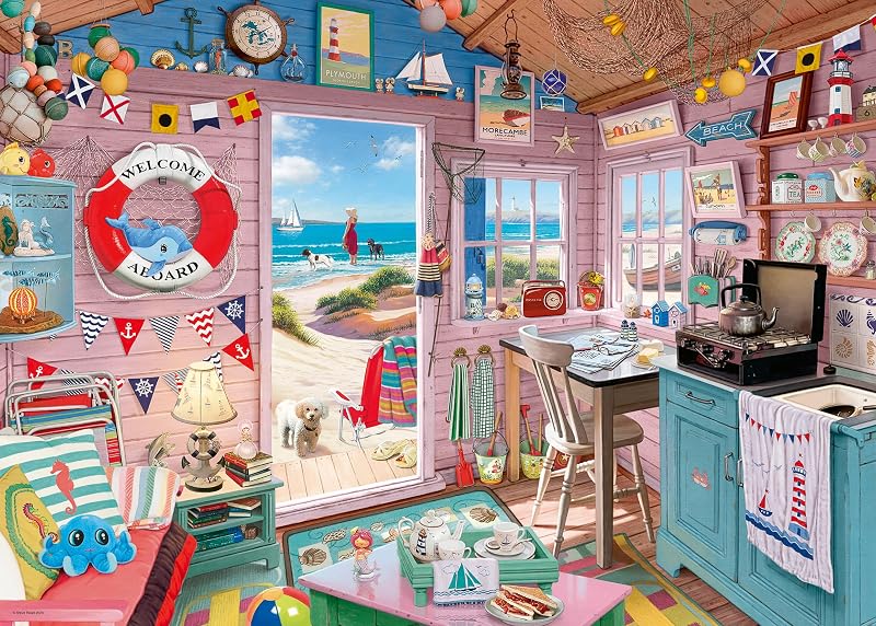 Ravensburger My Haven No. 7 The Beach Hut 1000 Piece Jigsaw Puzzle