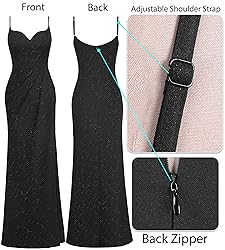 VFSHOW Womens 2025 Sparkly Formal Prom Maxi Dresses