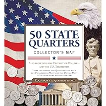 Amazon.com: 50 State Quarters Map (includes space for the