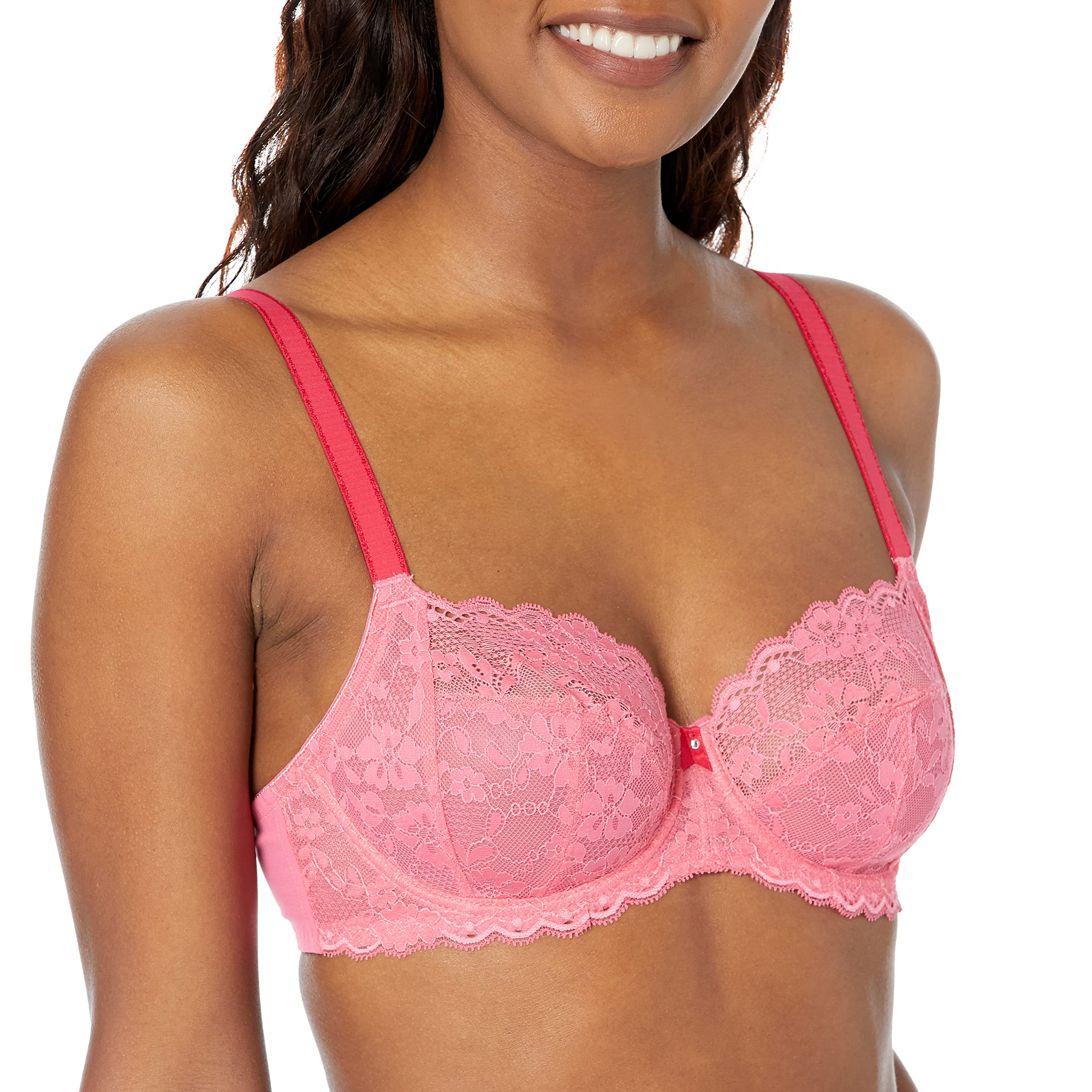 Freya Women’s Offbeat Underwire Side Support Bra, Pink, 32D