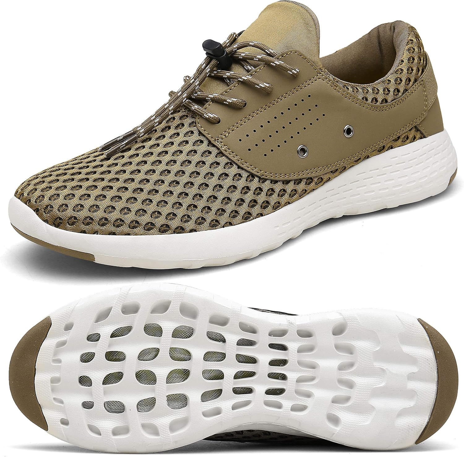 UBFEN Mens Water Shoes Aqua Shoes for Barefoot Shower