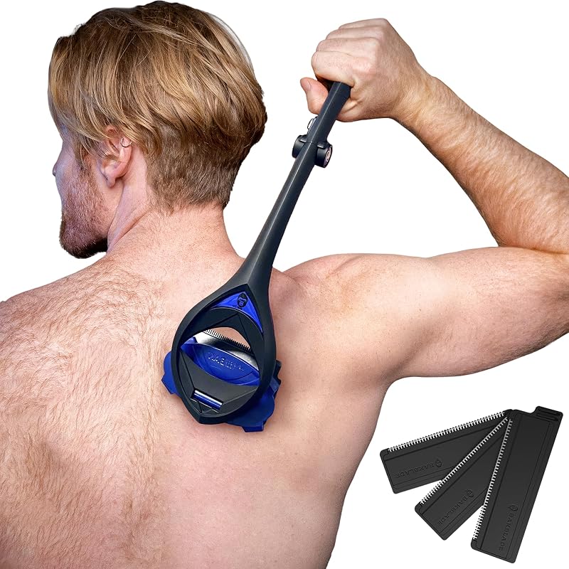 BAKBLADE 3.0 Stealth Back Shaver for Men 23" Handle +3 Refills