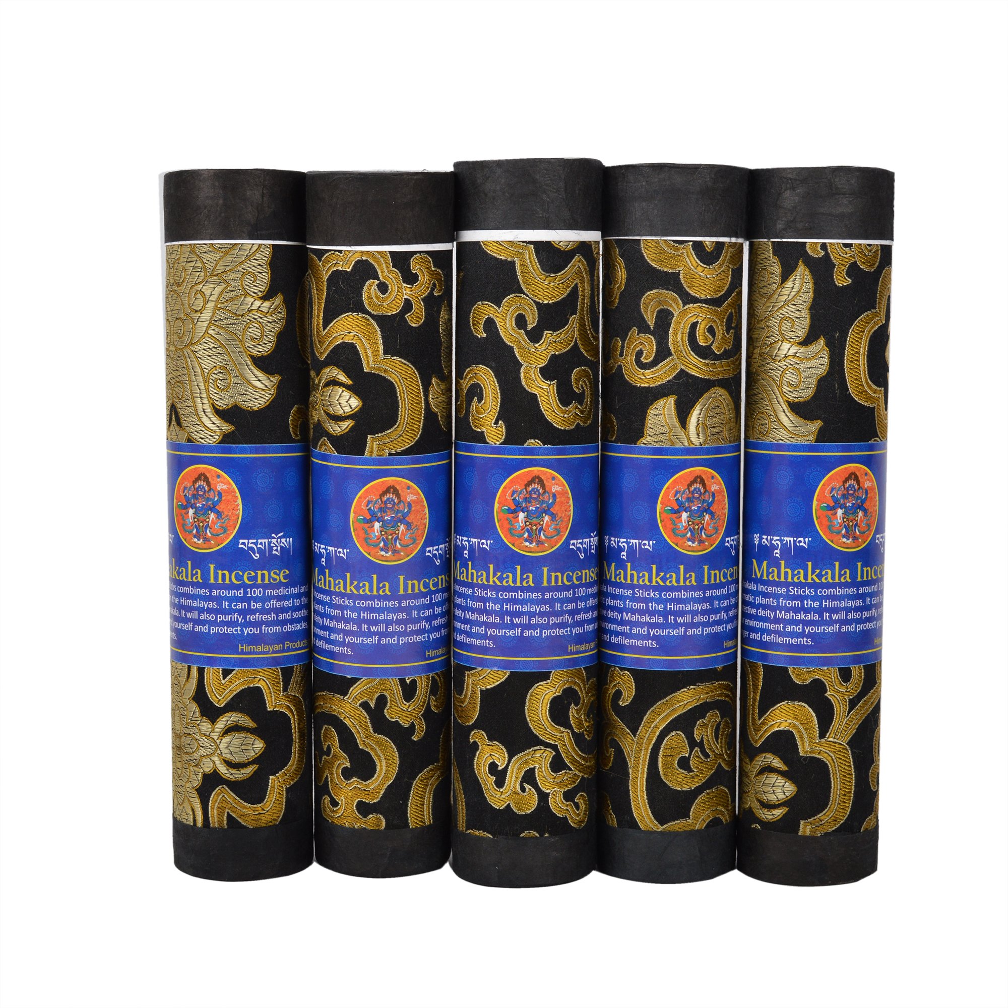 Bermoni Aromatic Tibetan Meditation Joss Incense Sticks-Pack of 5 Mahakala