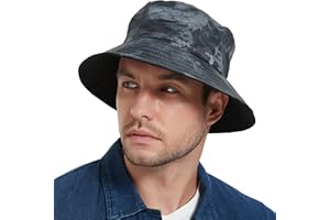 EINSKEY Reversible Bucket Hat for Men/Women, Cotton Camo Sun Hat for Beach Travel Golf Safari