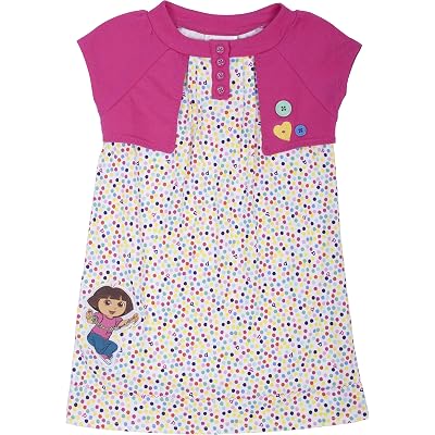 Dora The Explorer Imagination Multicolored Toddler Dress