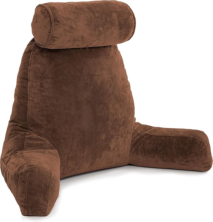 Husband Pillow Braun Großartiges Lese & Bettruhe Kissen mit Armlehnen