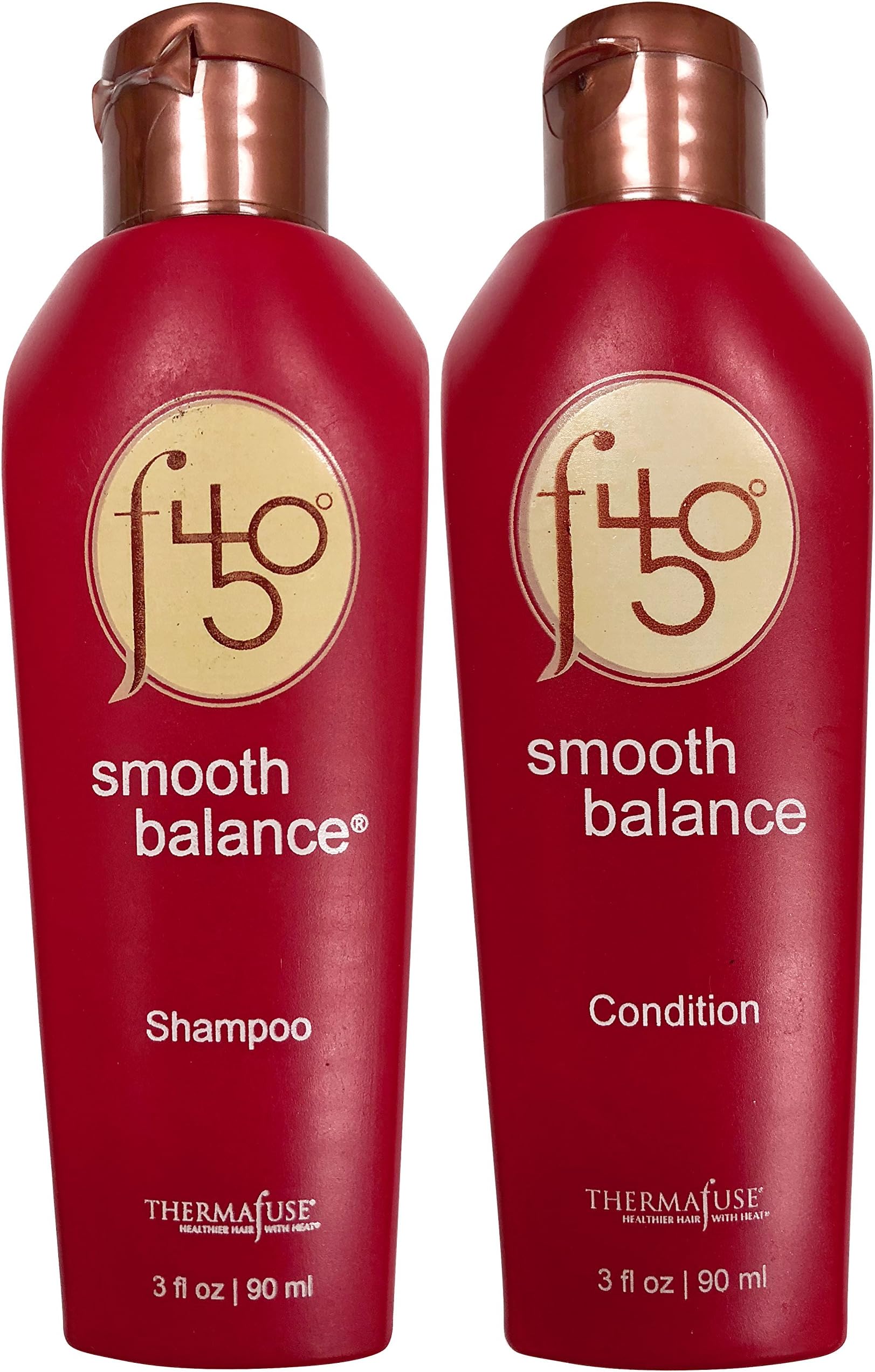 Thermafuse f450 Smooth Balance Shampoo & Conditioner (3 oz) Aftercare For Keratin Smoothing & Straightening Treatments. Sulfate Free, Vegan, Cruelty Free Formula Repairs Damaged Hair On Men & Women