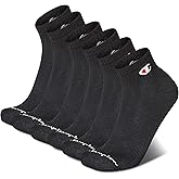 Champion Men's Moisture-Wicking Cushioning & Arch Support Ankle Socks (6-Pack)