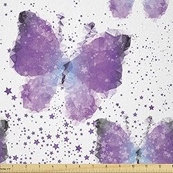 Ambesonne Butterfly Fabric by The Yard, Surreal