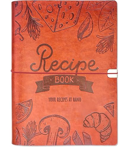 Leather Blank Cookbook Journal XKDOUS Blank Recipe Book Binder - Leather Cover, Waterproof, Holds 150 Recipes, Includes Dividers & Stickers, Brown Leather Blank Cookbook Journal XKDOUS Blank Recipe Book Binder - Leather Cover, Waterproof, Holds 150 Recipes, Includes Dividers & Stickers, Brown
