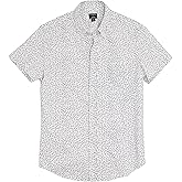J.Crew Mercantile Men's Slim Short Sleeve Printed Flex Casual Shirt