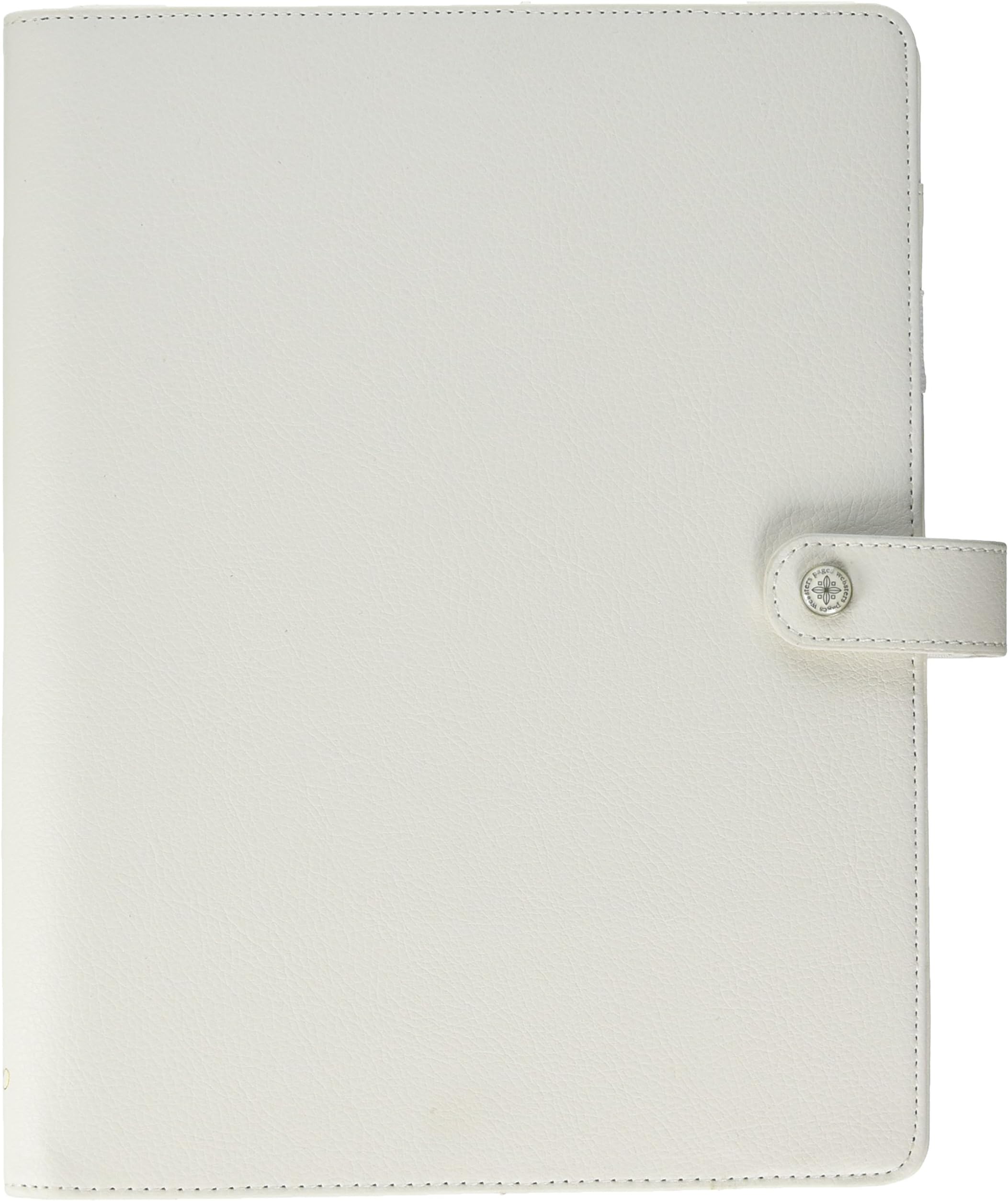 Webster's Pages Color Crush A5 Faux Leather Composition Planner 7.5"X10"-White