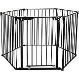 Baby Vivo Kaminschutzgitter Kinderlaufgitter Laufstall mit Tür und