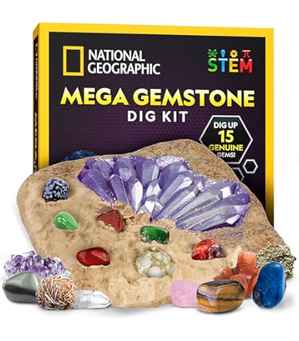 National Geographic Kit Di Scavo Oro – Crea Un Lingotto E Scopri Cristalli Di Pirite (Fool's Gold) Per Bambini 8+