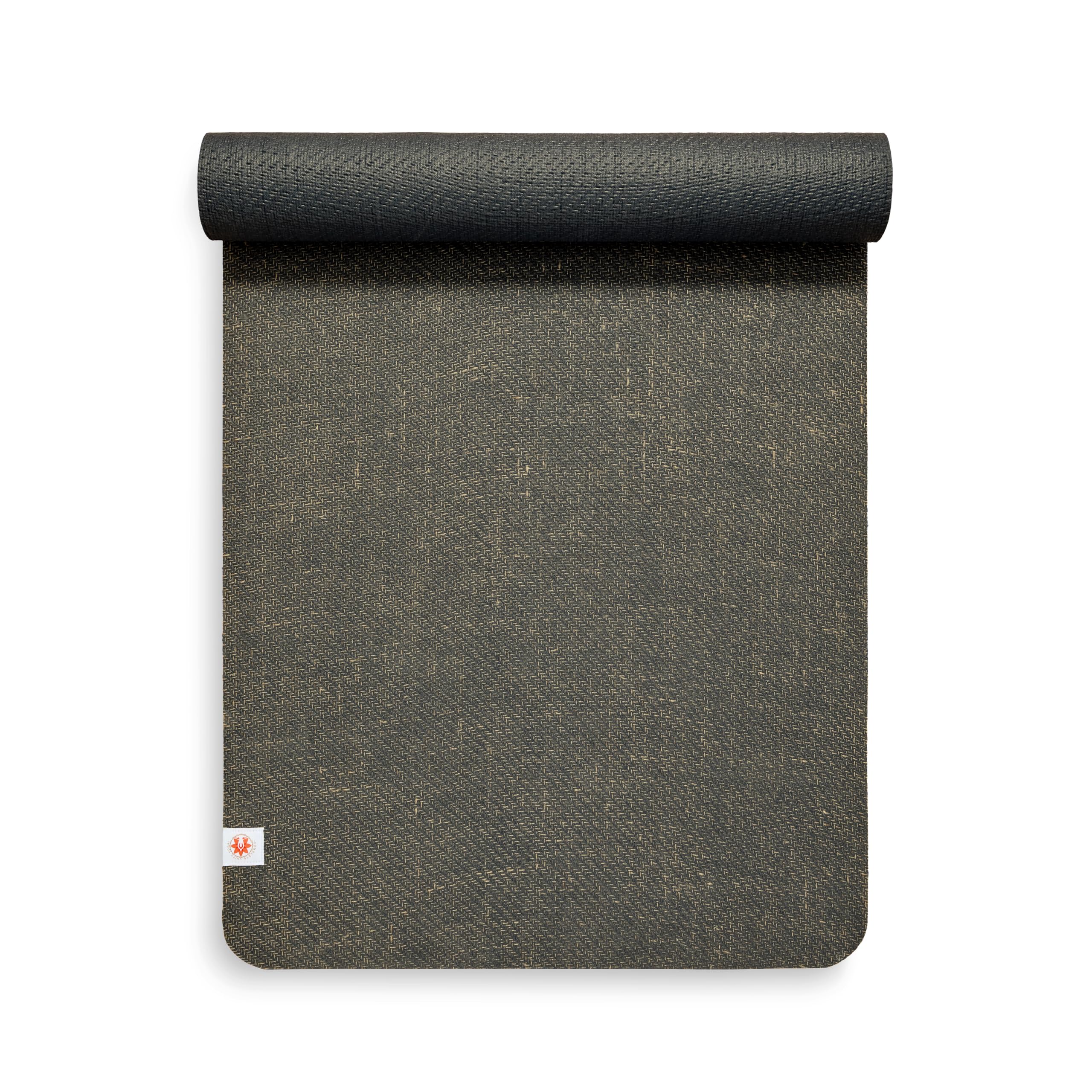 Premium Non-Slip Yoga Mat - Sustainable Jute & Natural Rubber Ethical Eco Yoga Exercise Mat (Space Black)