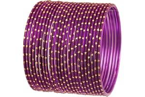 Touchstone Indian Bollywood Pretty Fashion Golden Dots Gorgeous Vintage Textured Color Attractive Designer Jewelry Bangle Bracelets for Women.