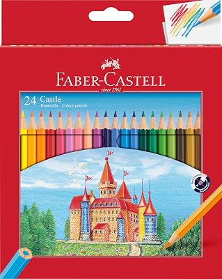 Faber-Castell 120124 - Conjunto de 24 lápis de cor ecológicos, com apontador