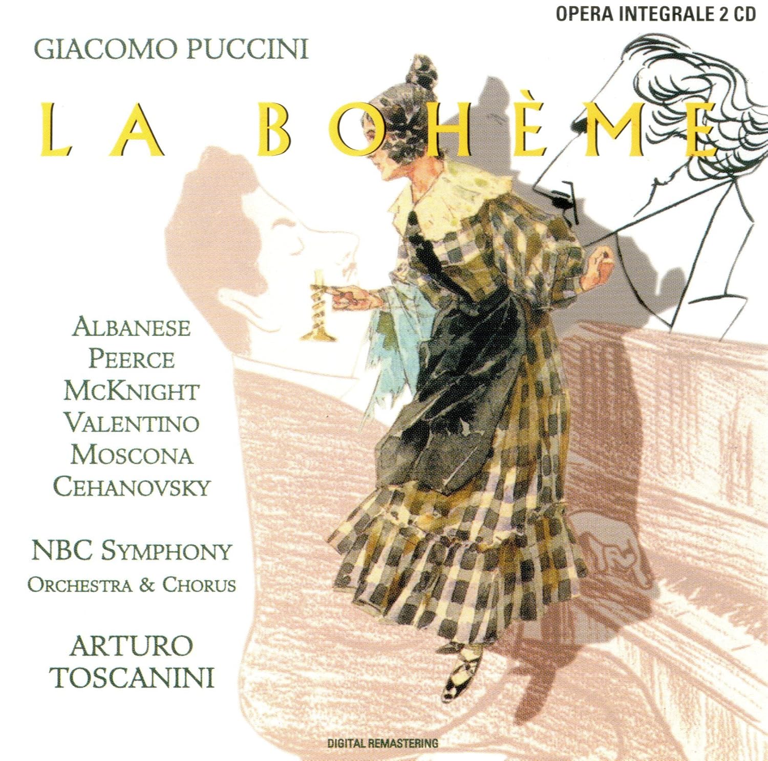 Puccini Arturo Toscanini Nbc Symphony Albanese Peerce Mcknight Valentino Boheme 1946 Double Cd Audio Cd Toscanini Albanese Vale Amazon Com Music