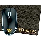 GAMDIAS Optical Gaming Mouse with 6 Smart Buttons, Double Level Multi-Color Lighting and Gaming Mouse Mat (ZEUS E1)