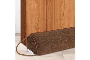 NABOWAN 36" Weighted Under Door Draft Stopper -Triangular Door Draft Blocker with Hook Loops for Easy Install, Save Energy, Home Room Essentials