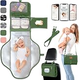 Portable Changing Pad for Baby &ndash; Comfortable Portable Diaper Changing Pad | Comes with Wipes Pockets &ndash; Waterproof &amp; Easy to Clean &ndash; Baby Registry Search, new born baby essentials must haves, baby stuff
