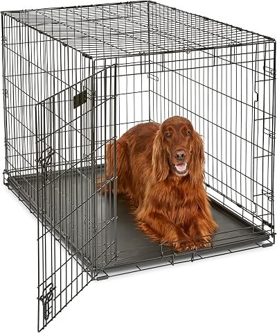 MidWest iCrate 106 cm Single Door Folding Dog Crate with Divider Panel