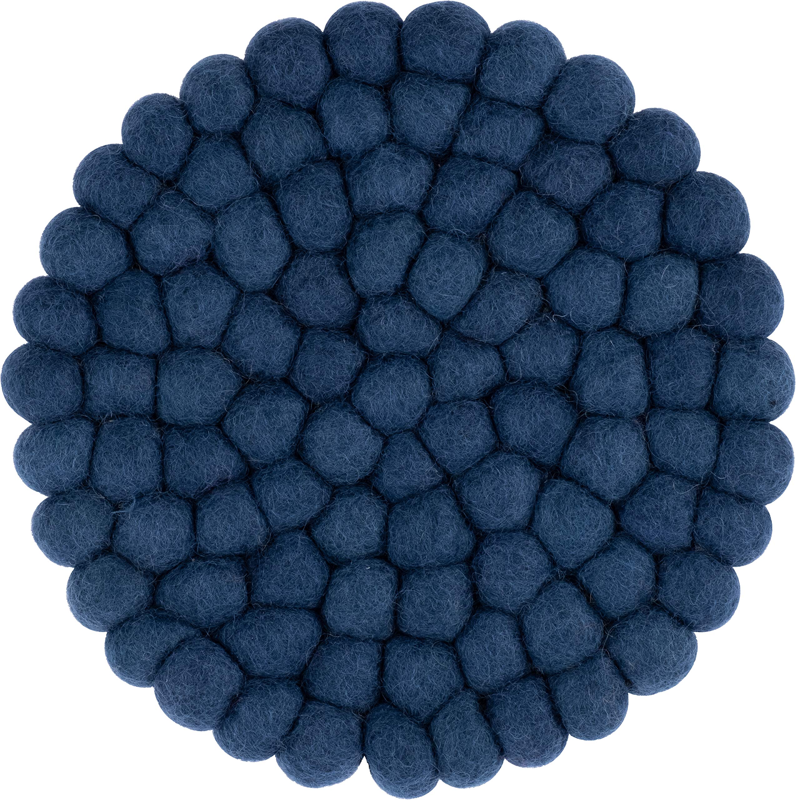 myfelt Alva Felt Ball Trivet Round Diameter 20 cm