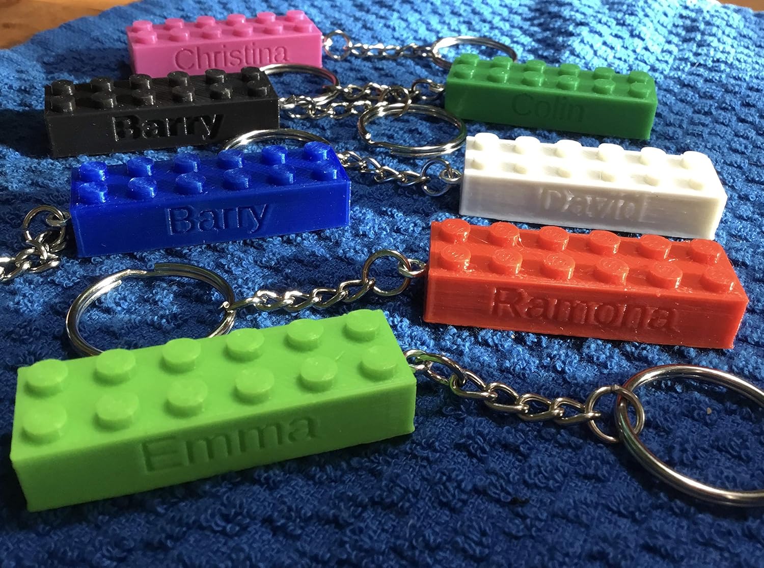 personalized lego keychain