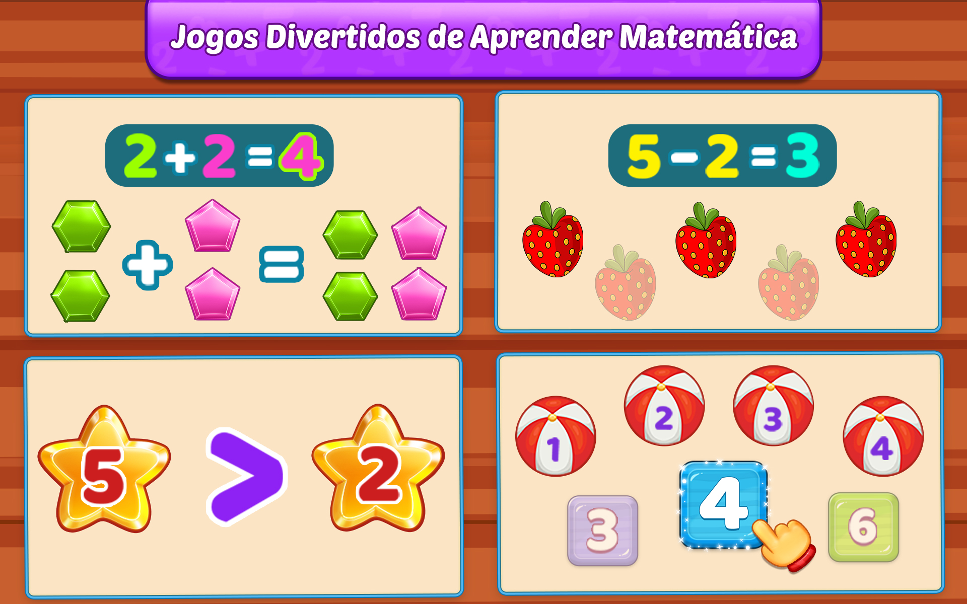 Jogos de Matemática - Adição e subtração, contagem:Amazon.com.br ...
