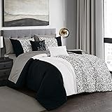 JABA Complete Bed Set with Black White California